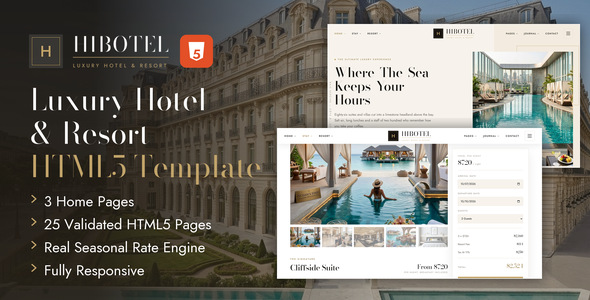 Hibotel template preview
