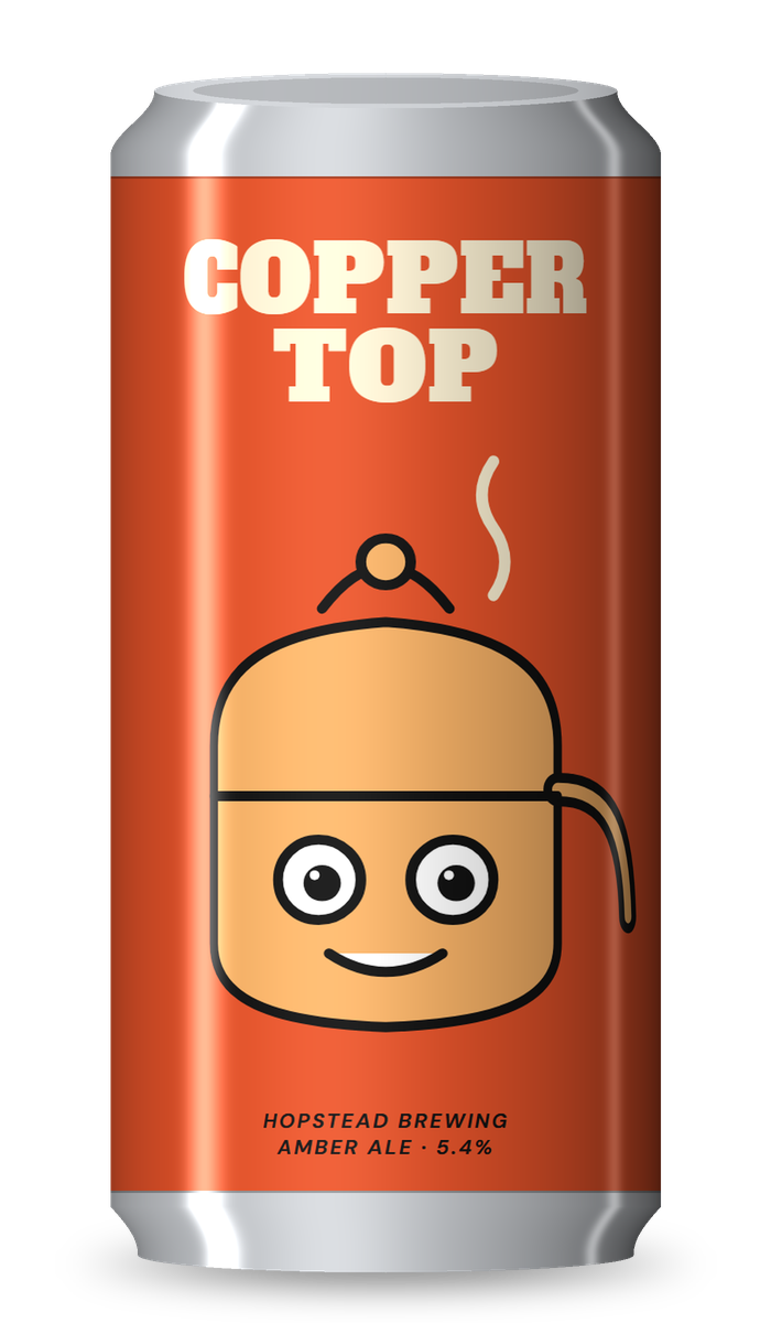 Copper Top Amber Ale can