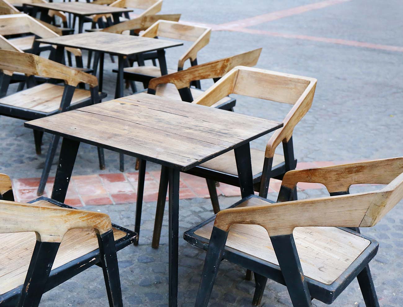 The Coffee Bar Opens Out Onto The Street