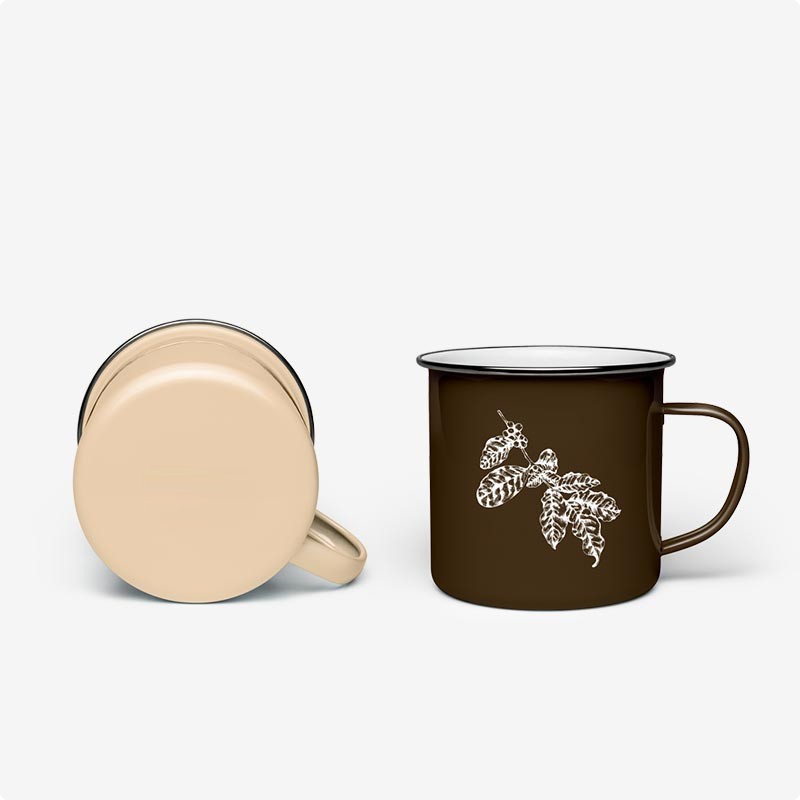 Enamel Mug Pair