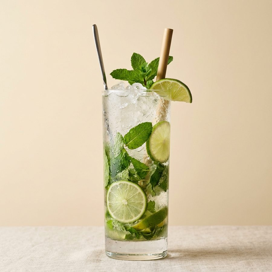 Virgin mojito with mint