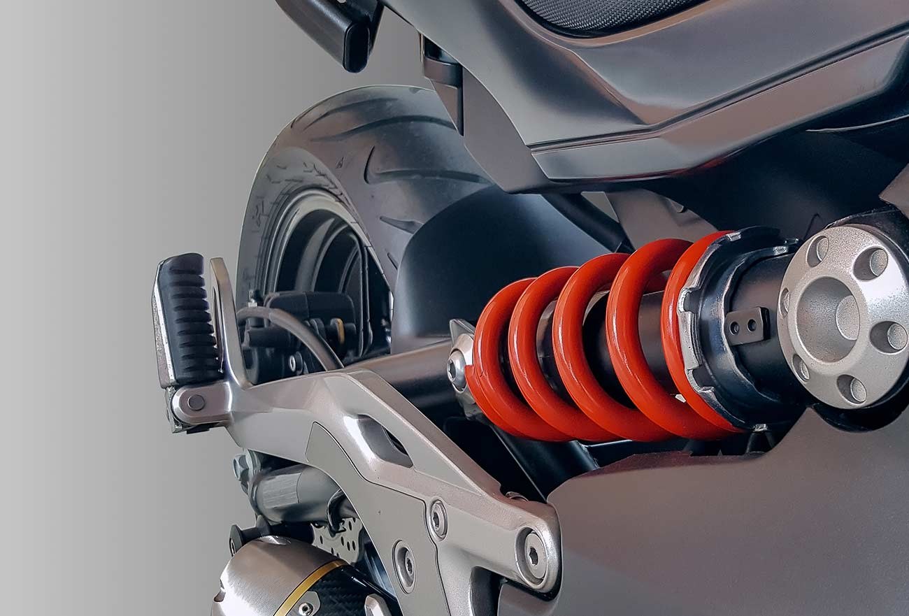 A shock absorber and spring