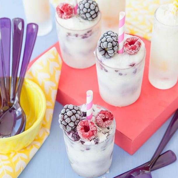 Berry Granola Pots