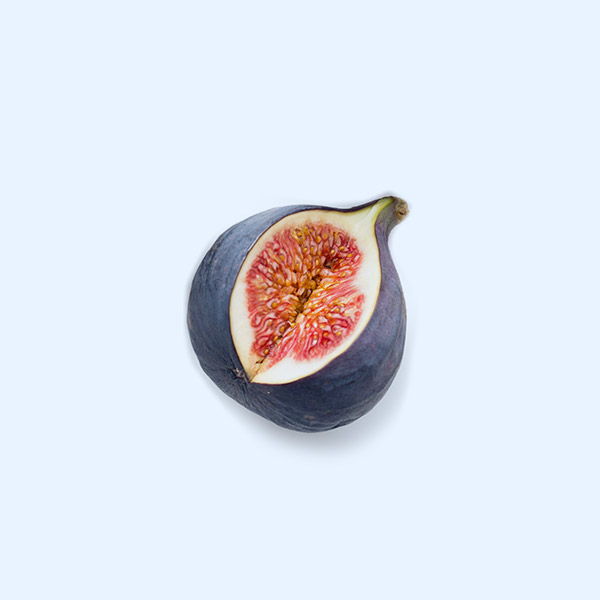 A halved fig