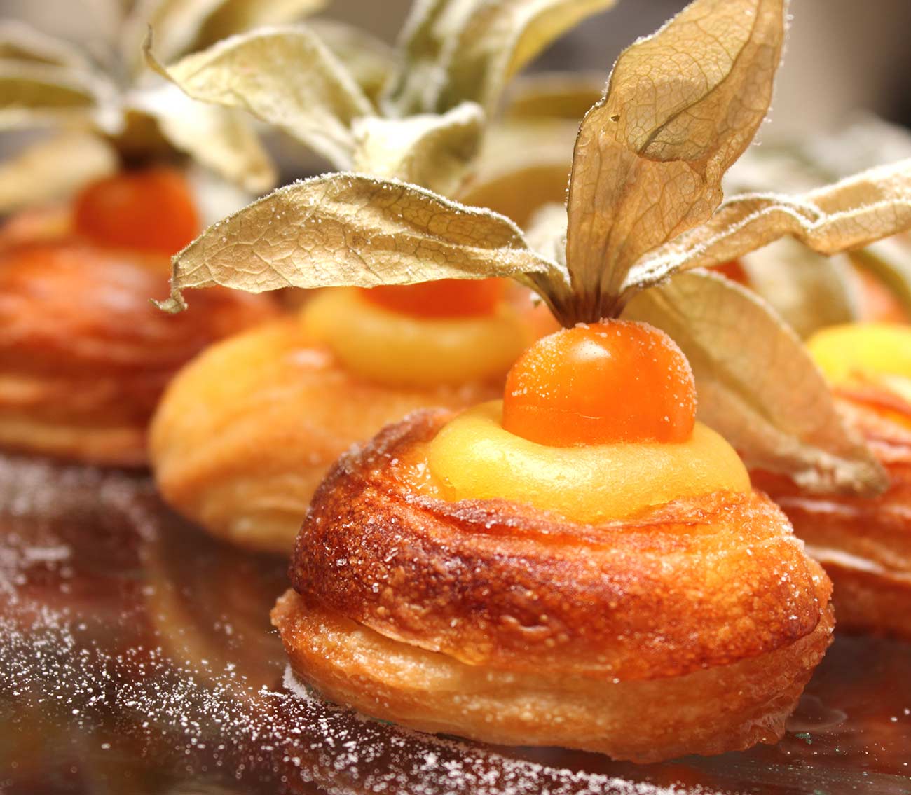 A croissant-dough brioche fresh from the oven