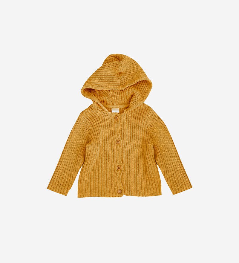 Hooded Knit Cardigan