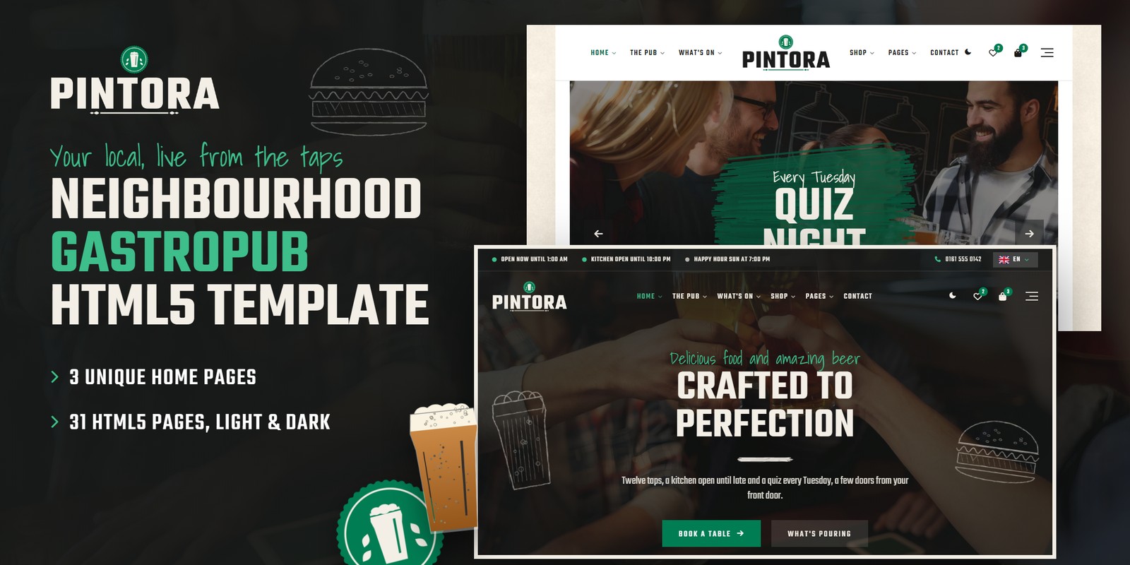 Pintora template home pages