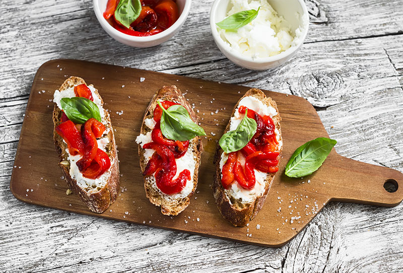 Tomato & Basil Bruschetta