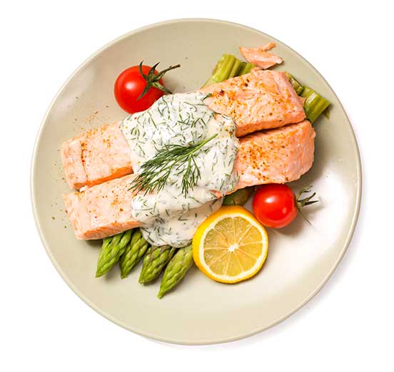 Salmon & Asparagus Traybake