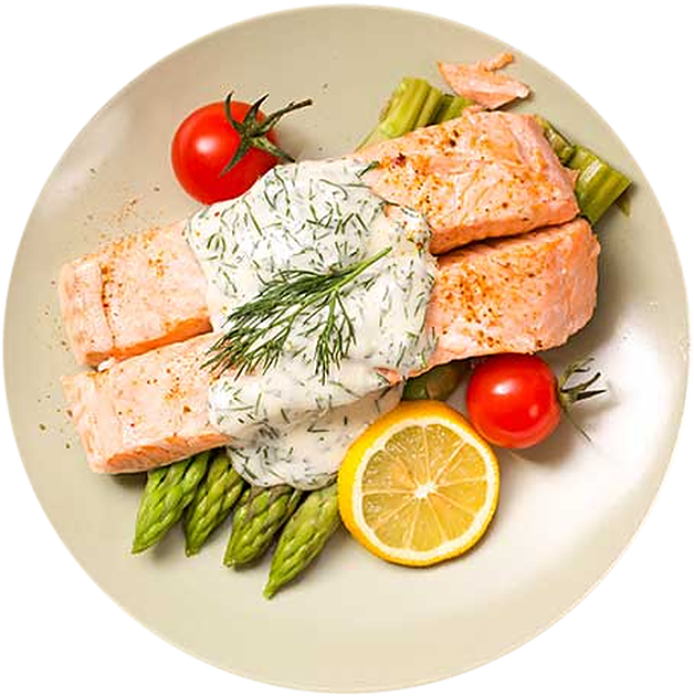 Salmon & Asparagus Traybake