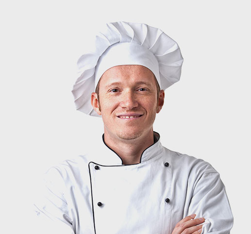 Marcus Hale, head chef, in his whites