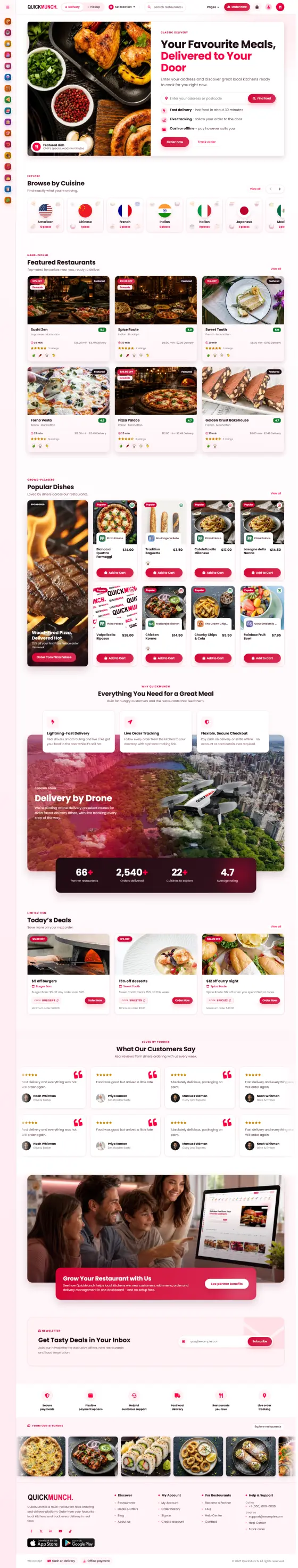 Classic (split-screen delivery hero)