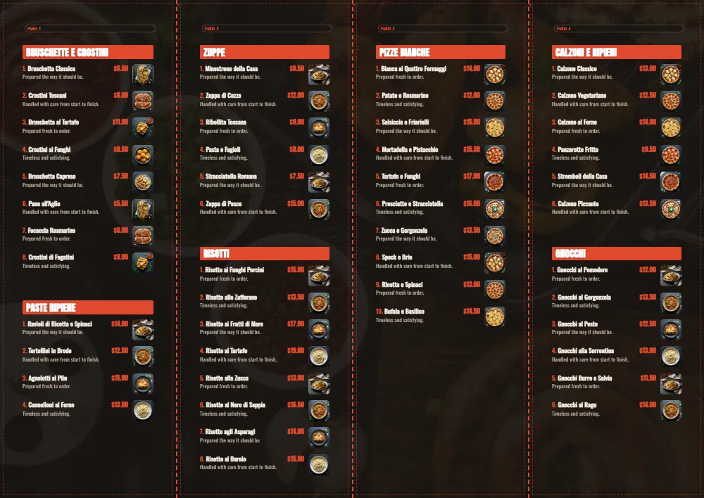 Grunge grill spread, back, with print guides