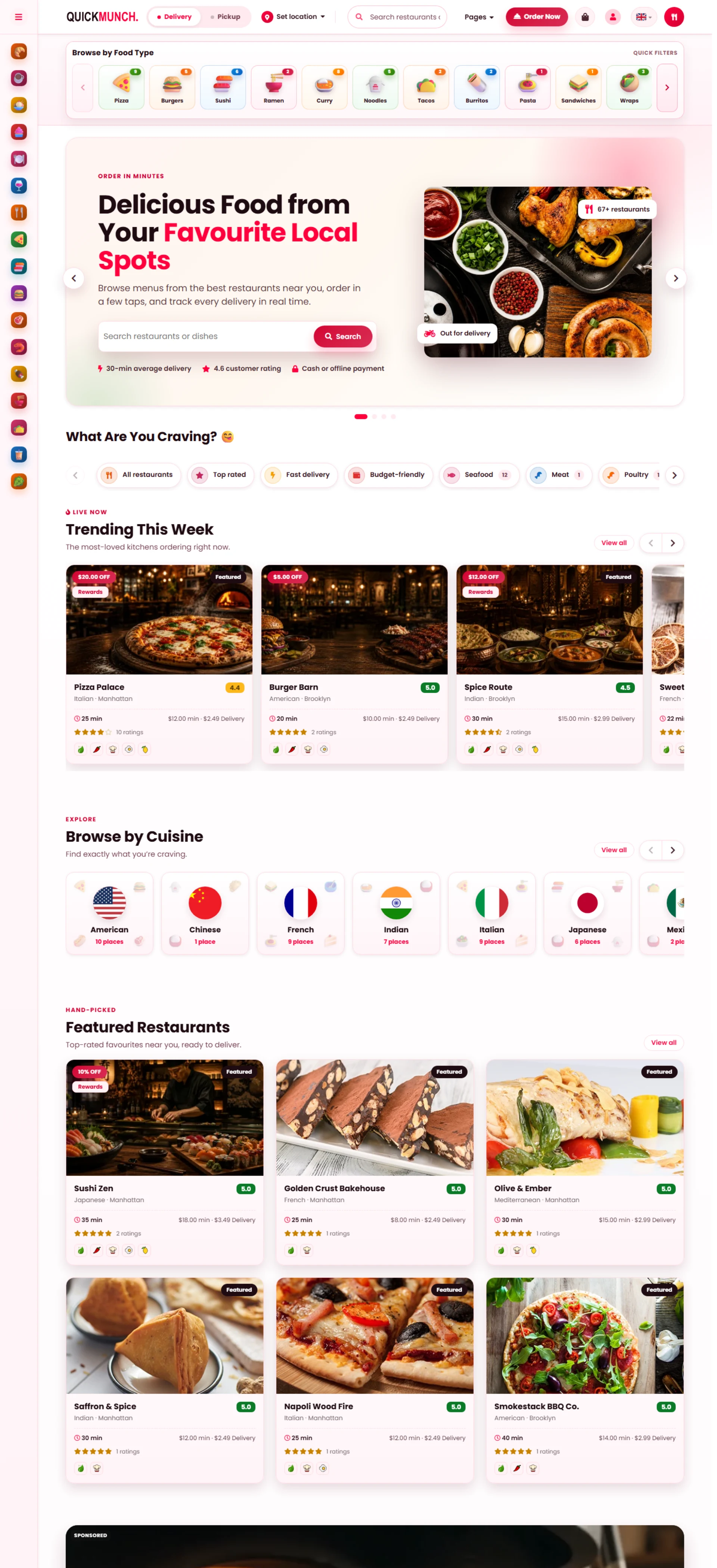 The customer storefront: the marketplace homepage