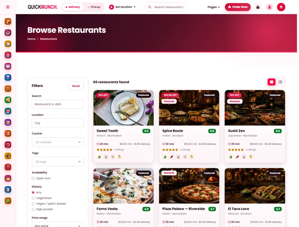 Restaurant discovery