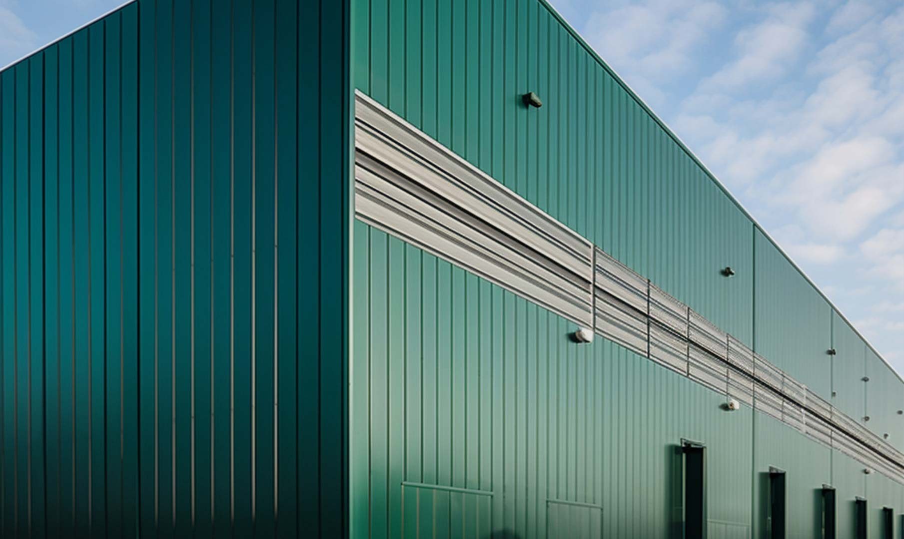 The storage depot from the yard