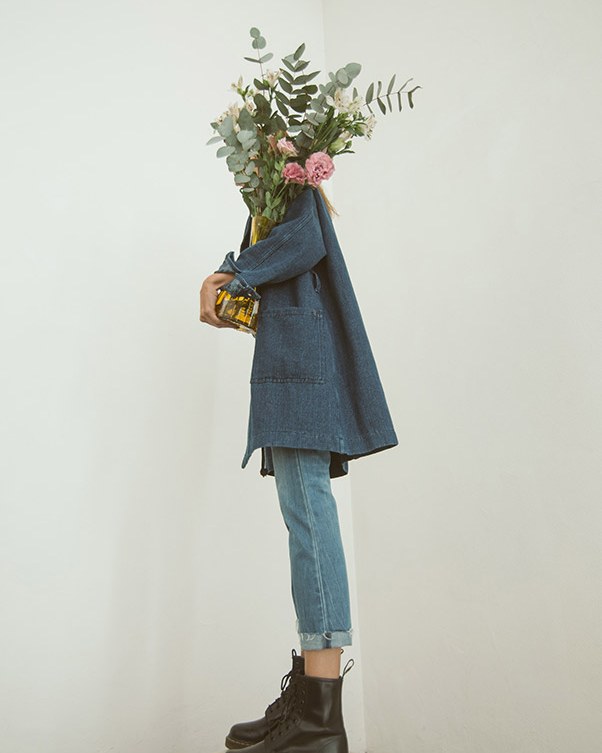 Indigo Denim Chore Coat