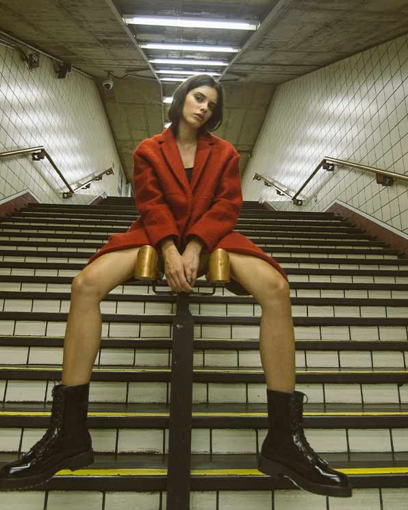 Red Wool Car Coat