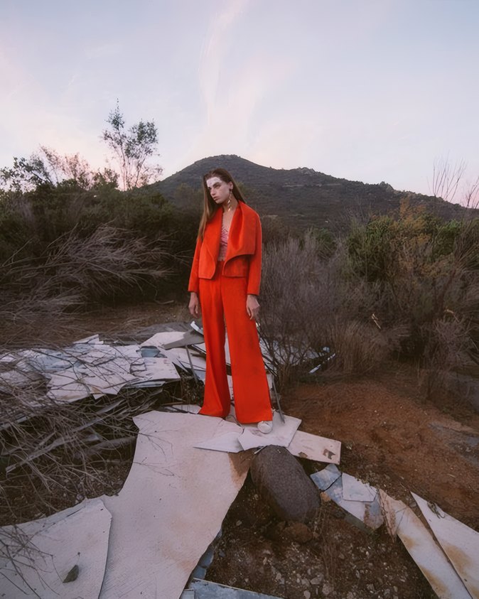 Scarlet Trouser Suit