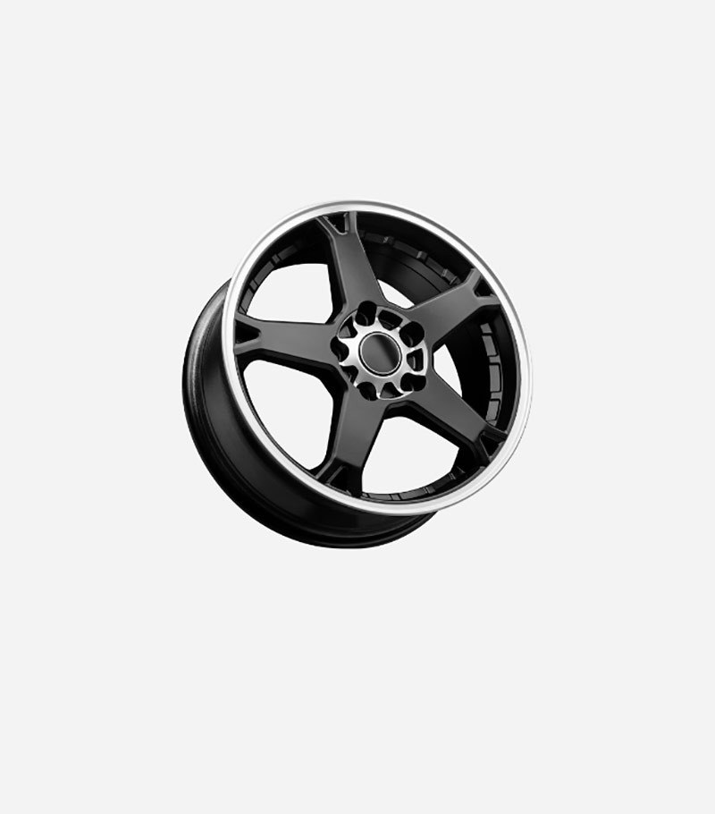 Forged Five-Spoke, Black