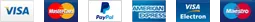 Visa, Mastercard, PayPal, American Express and Maestro accepted