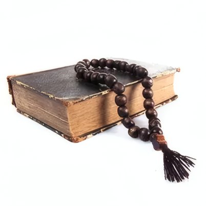 Holy Bible With Rosary