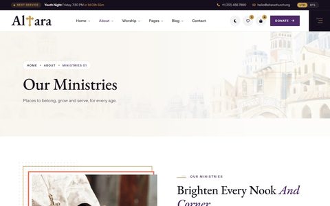 Altara Ministries page