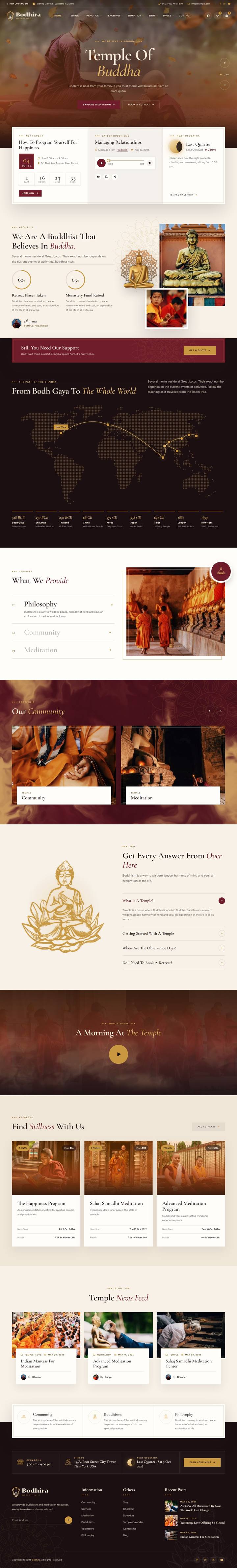 Bodhira home page, full length