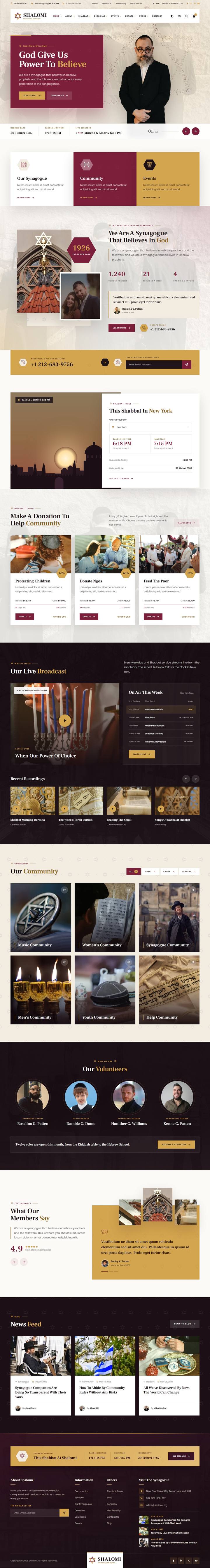 Shalomi home page, full length
