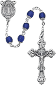 Pewter Blue Rosary