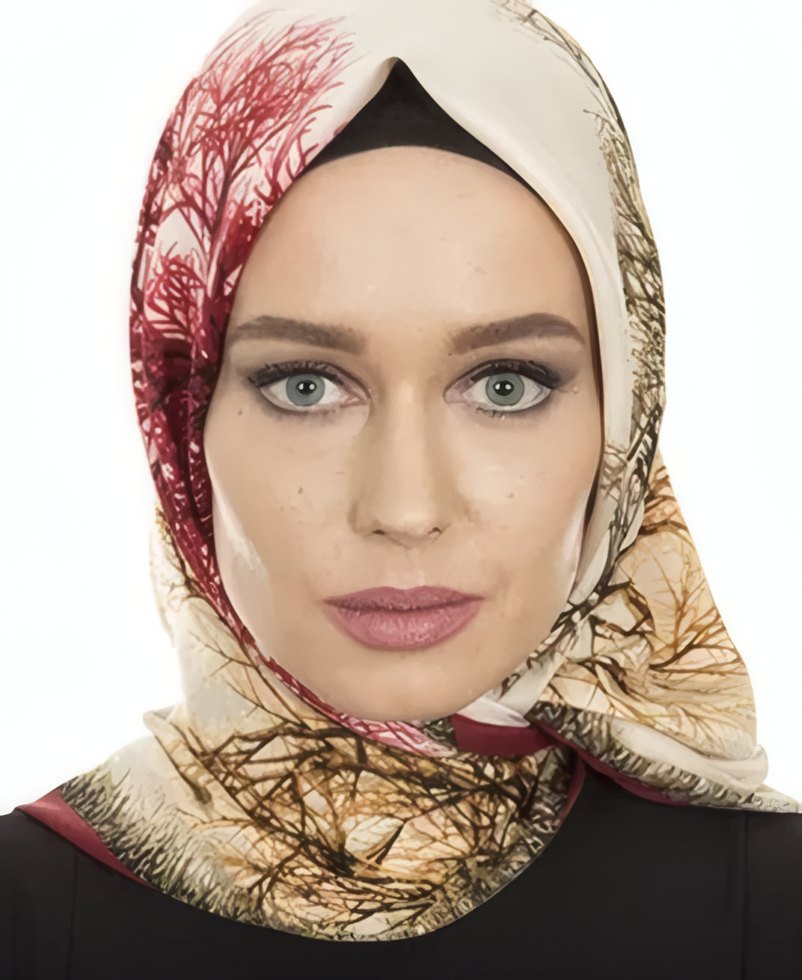 Printed Silk Hijab Blossom