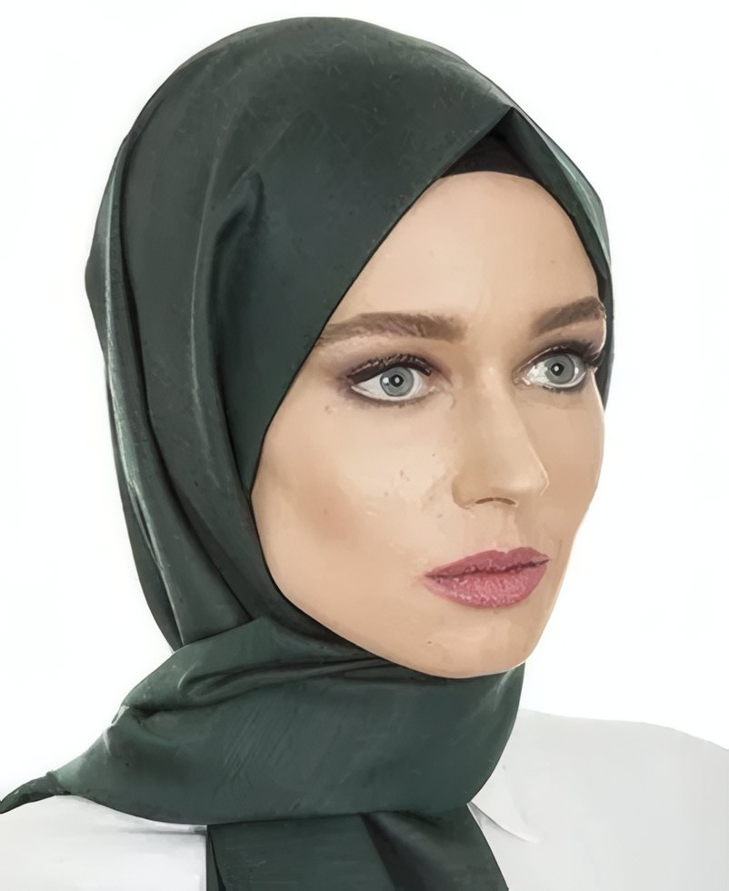 Satin Hijab Forest
