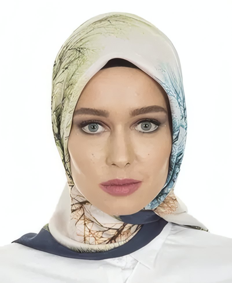 Printed Silk Hijab Garden