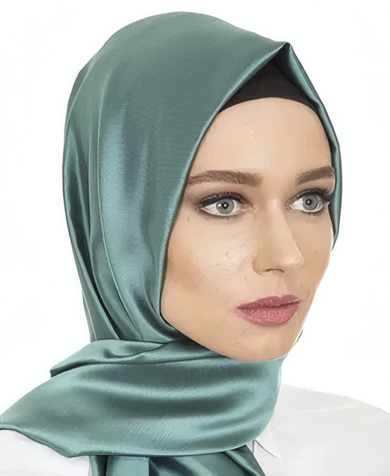 Satin Hijab Sage