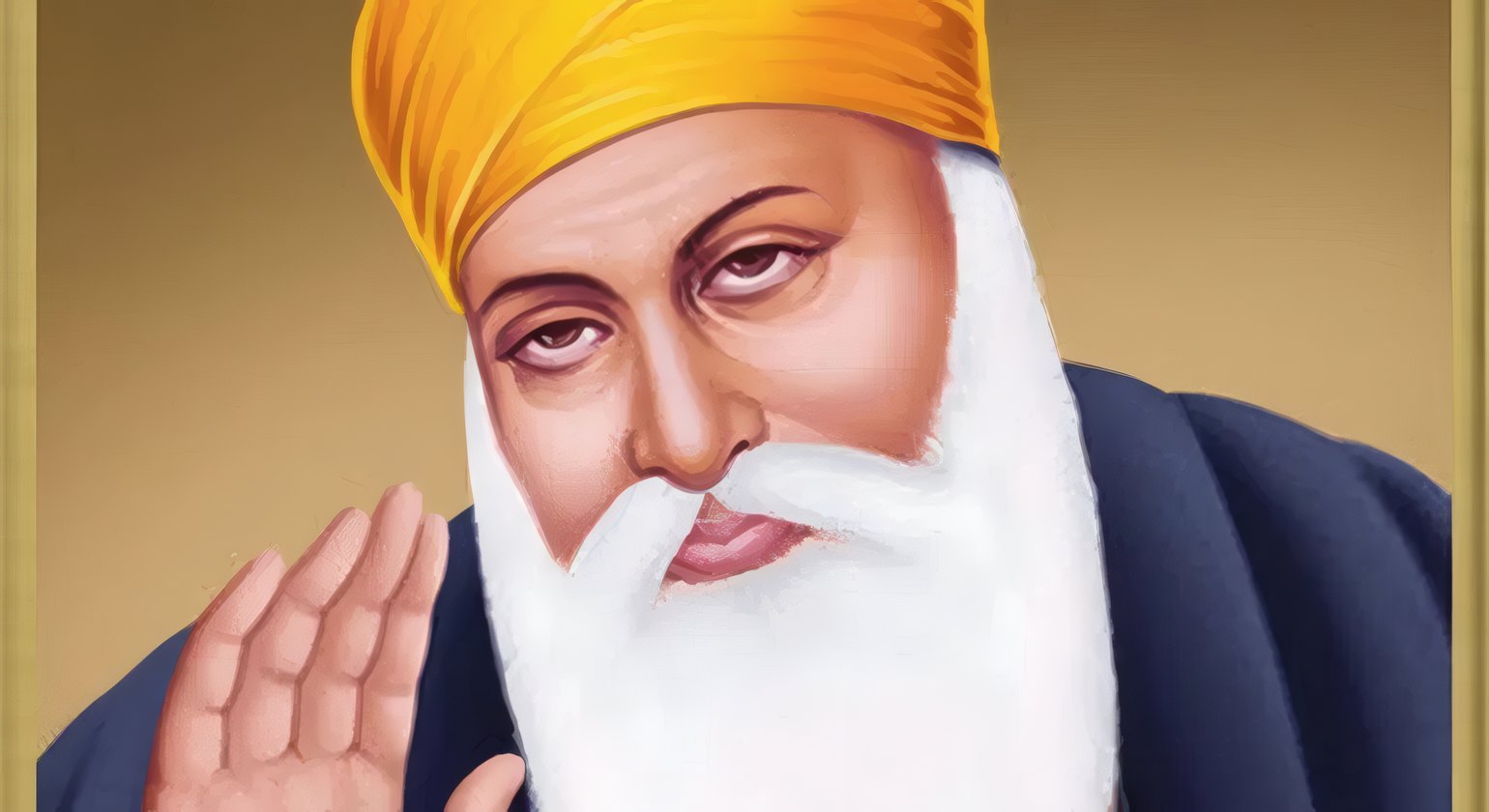 A painting of Guru Nanak Dev Ji