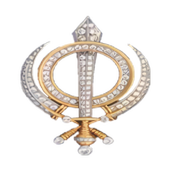 Silver Khanda Emblem