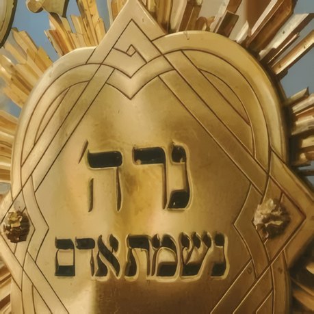 Brass Ner Tamid Plate
