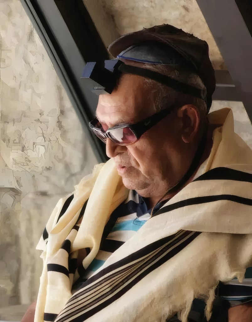 Reuben D. Williamson in a tallit