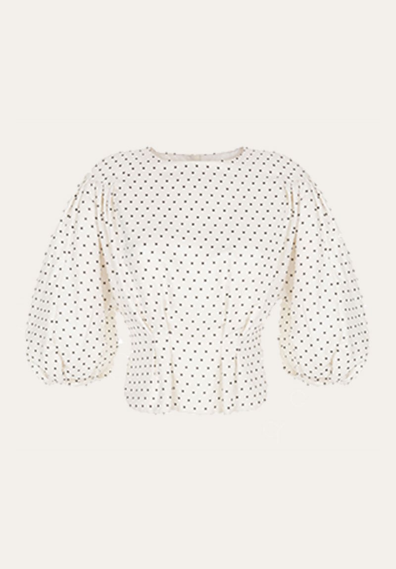 Puff-Sleeve Blouse