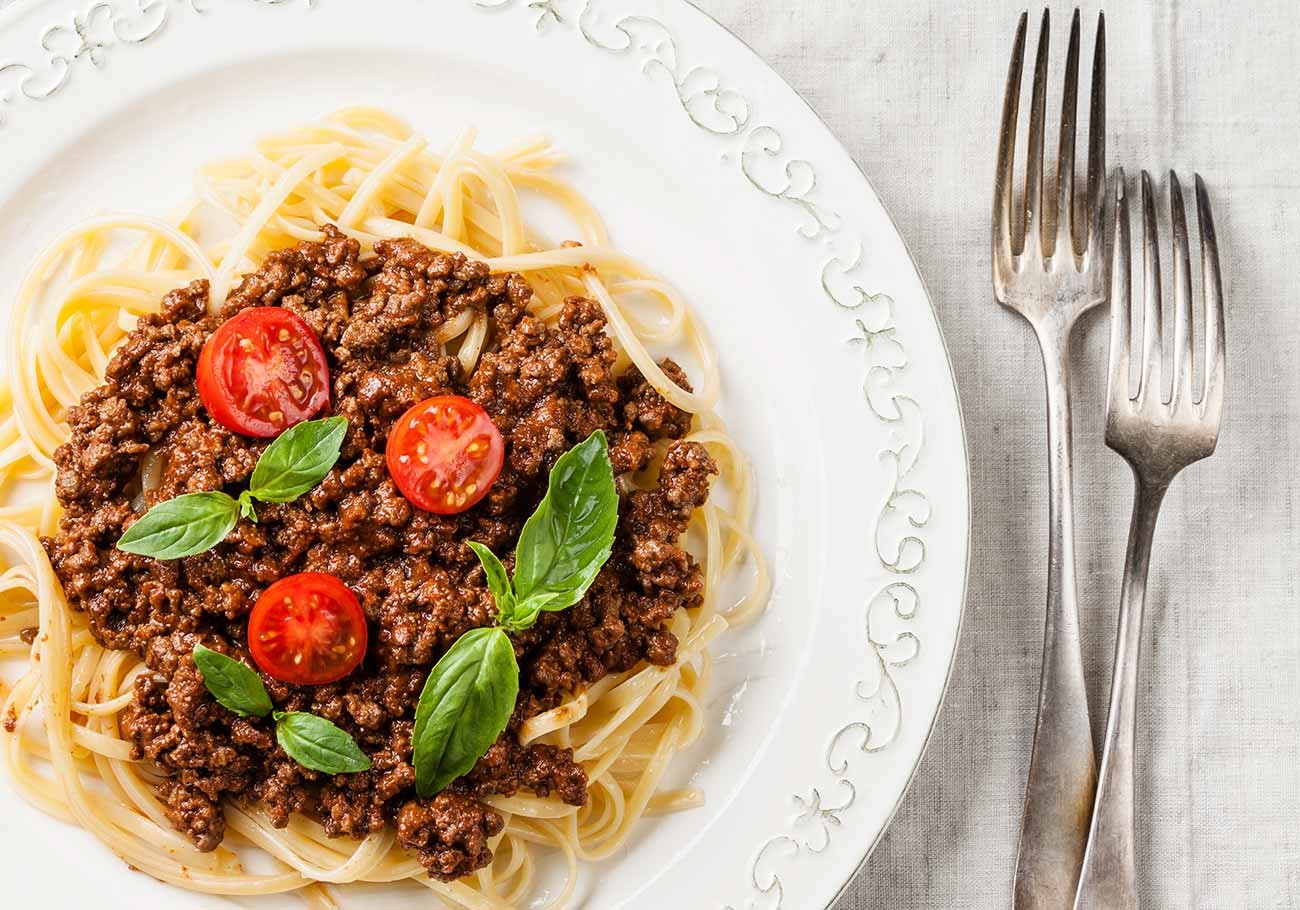 Spaghetti Bolognese With Mushrooms