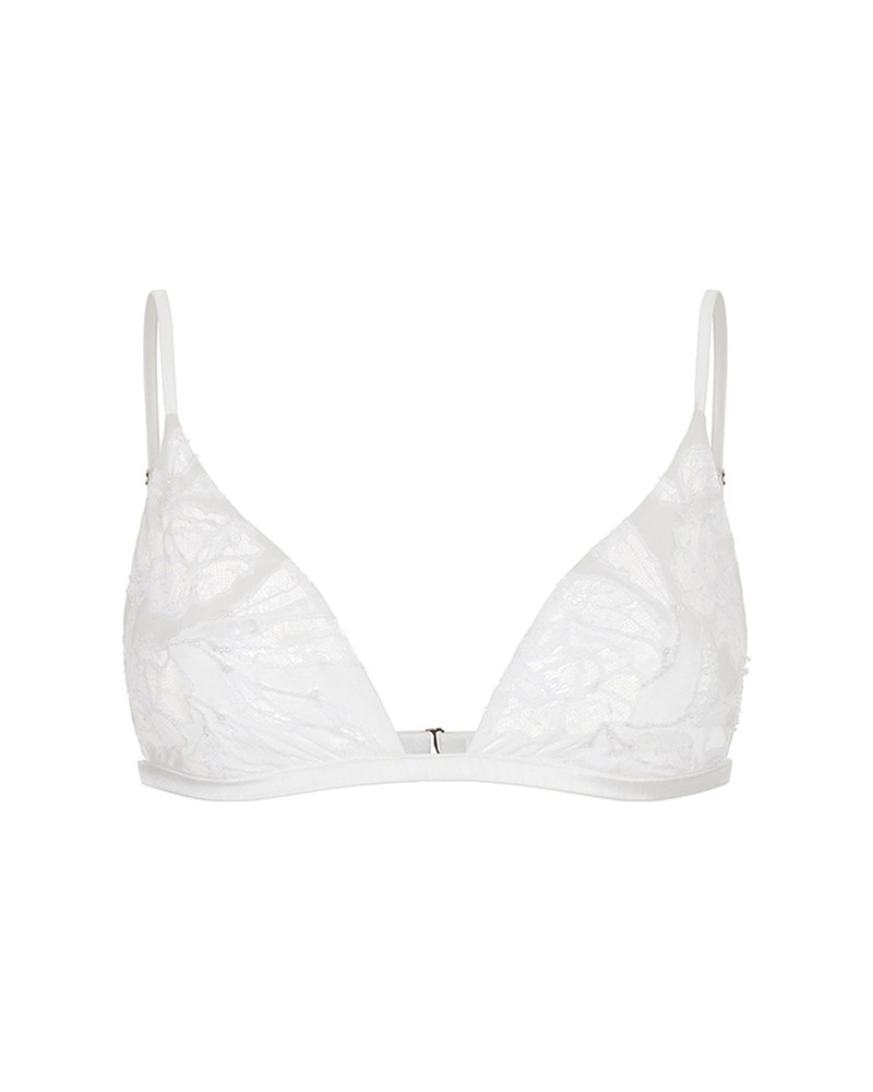 Blanche Lace Triangle in Ivory