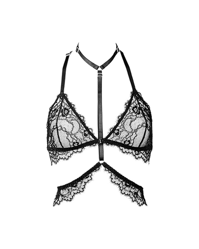 Vesper Strappy Bralette in Black