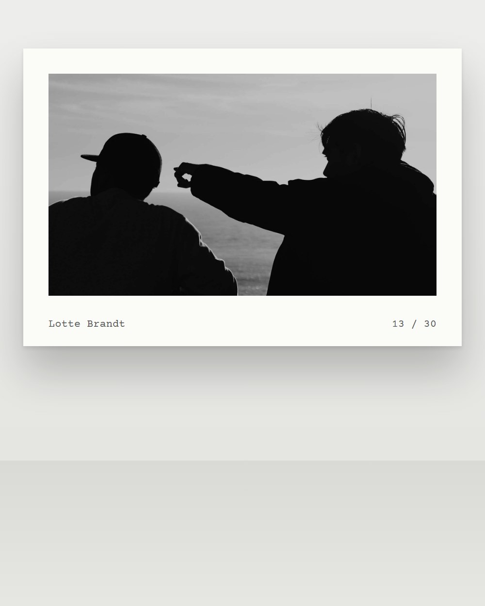 Two Men At The Shore
