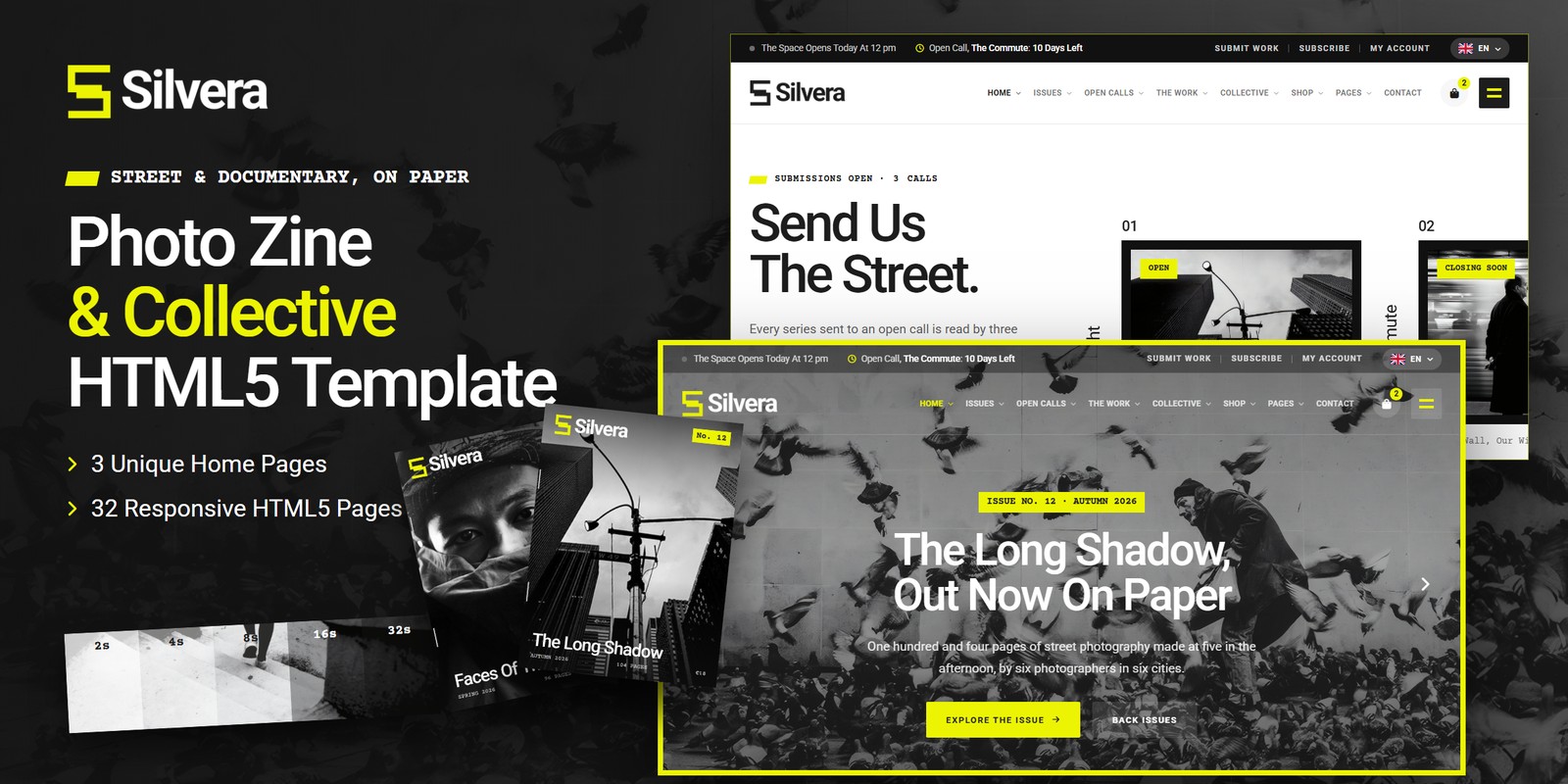 Silvera template home pages
