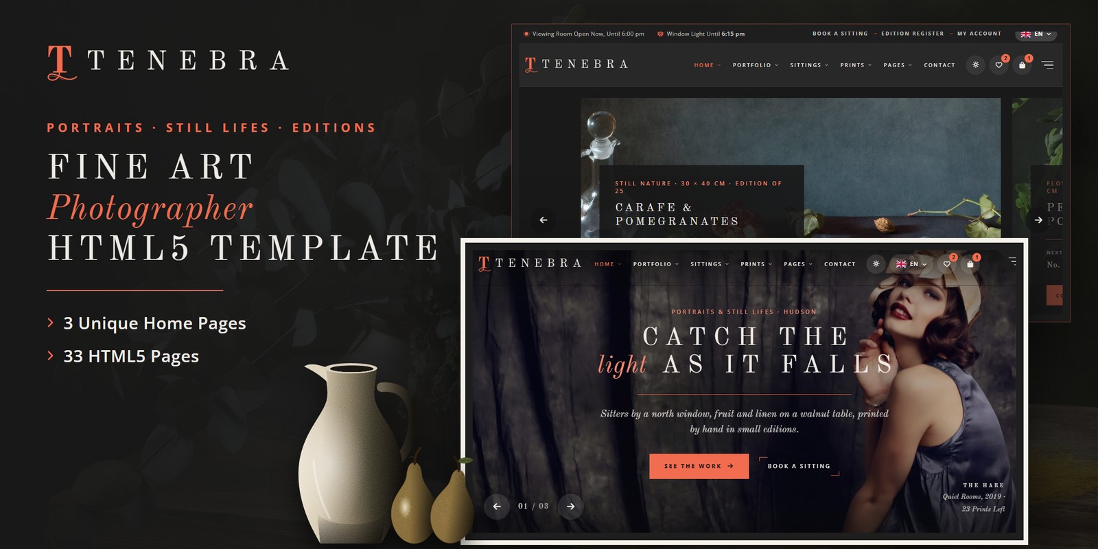 Tenebra template home pages
