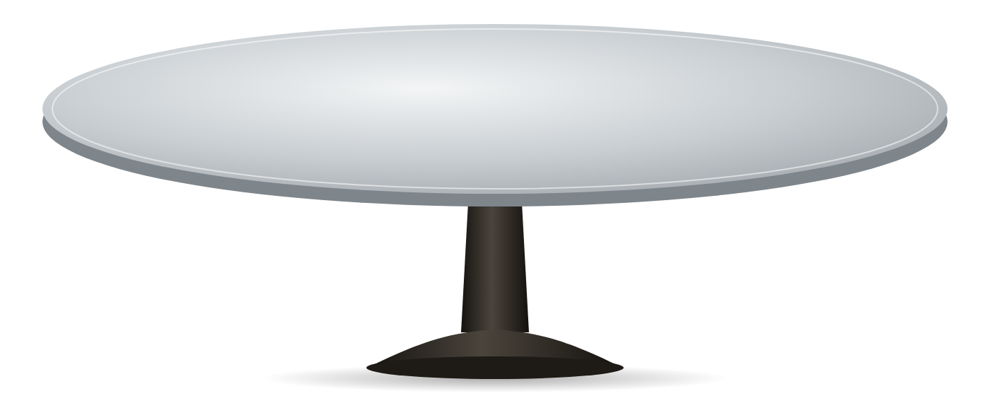 A round zinc bistro table