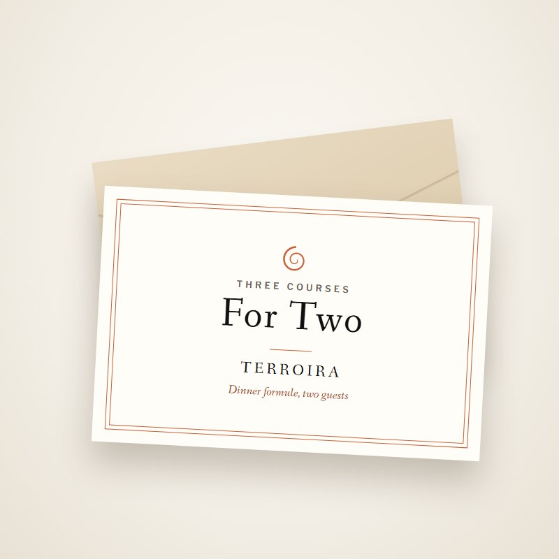 Three Courses For Two