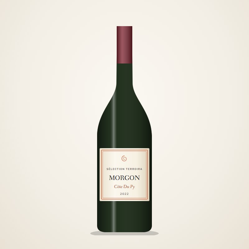 A bottle of Morgon Côte du Py