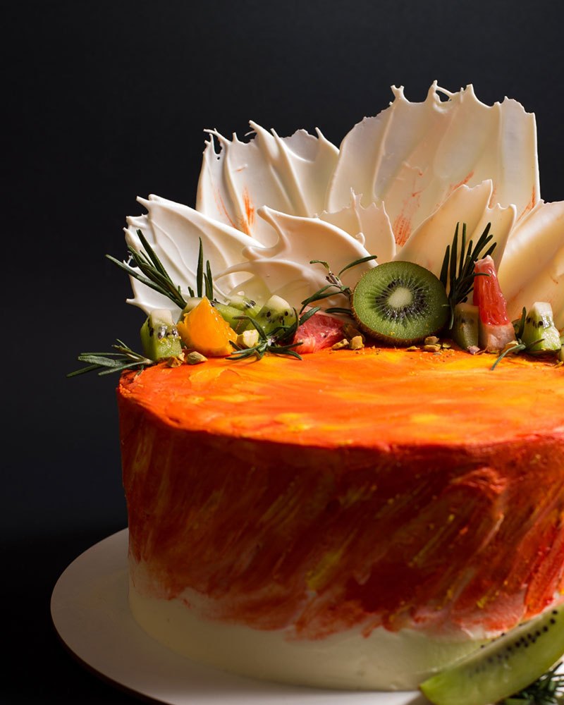 Fruit Chocolate Cake