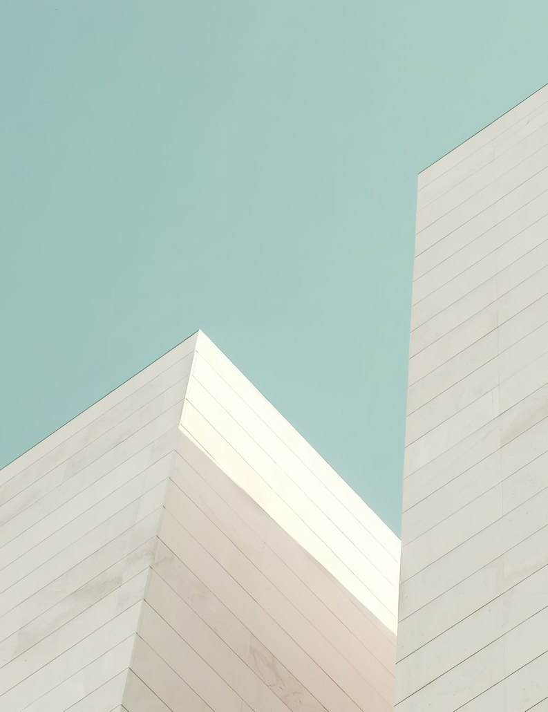 Kade House, a corner of pale timber against the sky